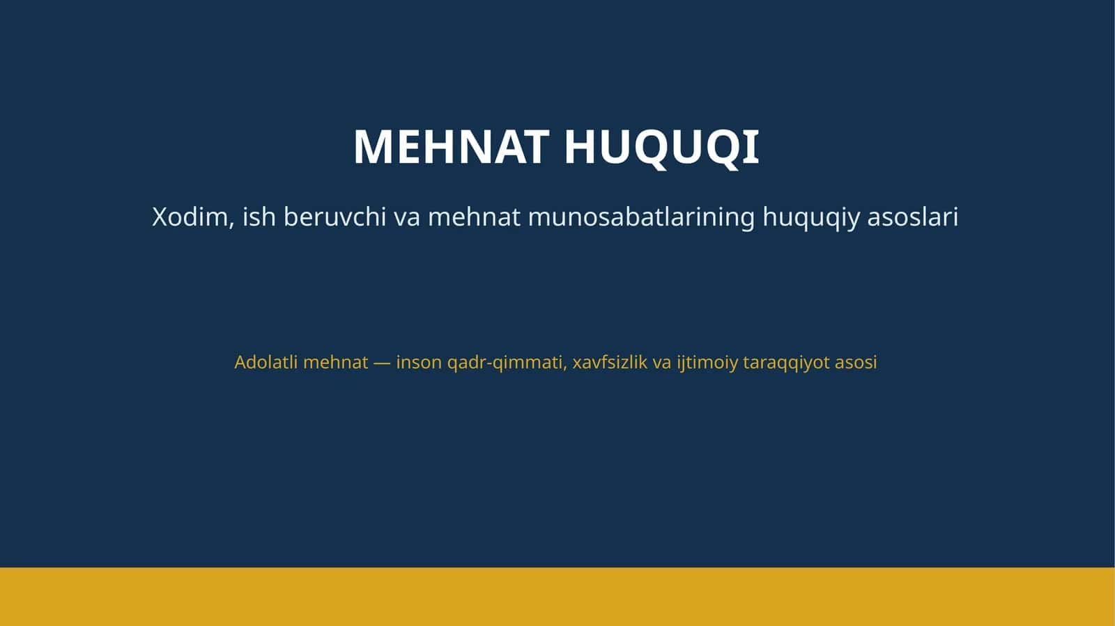 MEHNAT HUQUQI 1