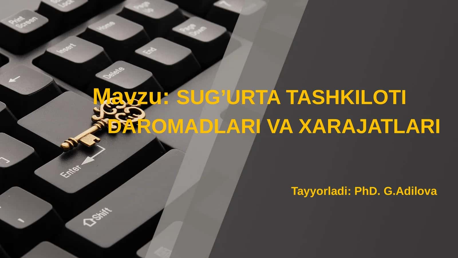 SUG’URTATASHKILOTI DAROMADLARI VA XARAJATLARI 1