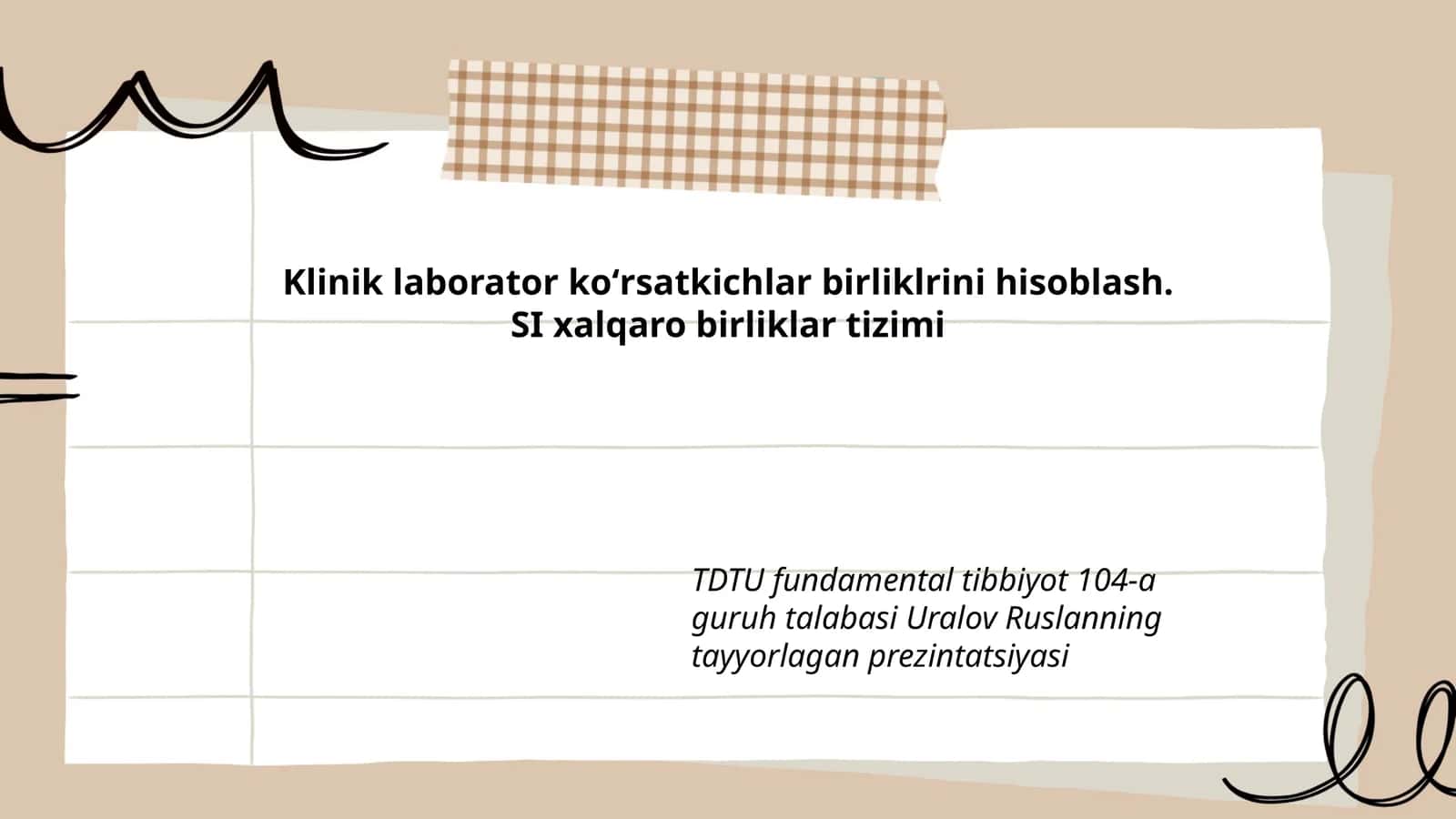 SI xalqaro birliklar tizimi 1