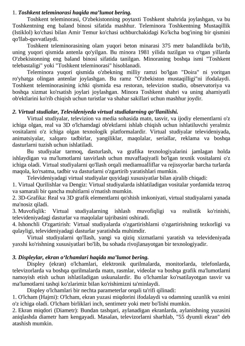 Toshkent teleminorasi 1