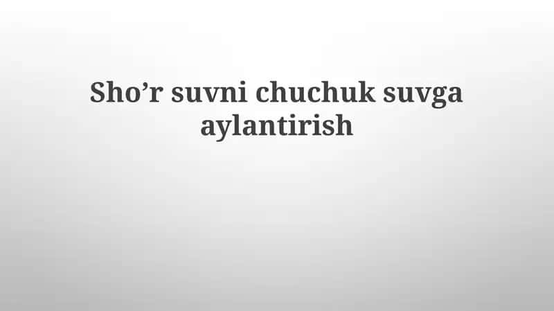 Sho’rsuvnichuchuksuvgaaylantirish 1