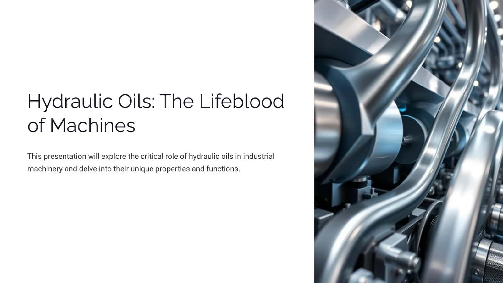 Hydraulic Oils The Lifeblood of Machines 1