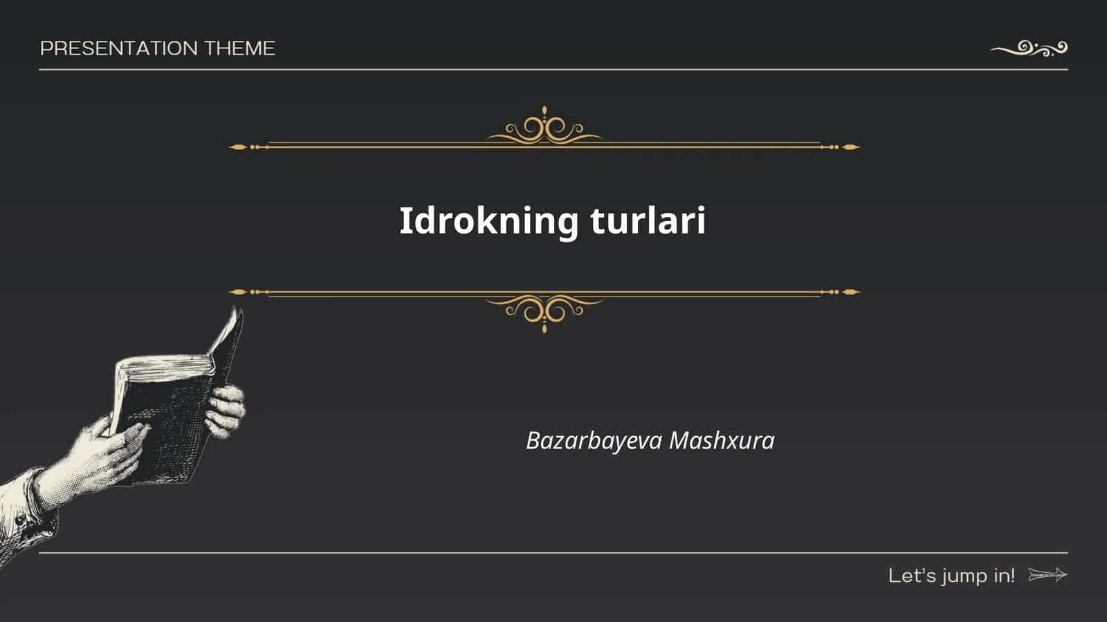 Idrokning asosiy turlari 1
