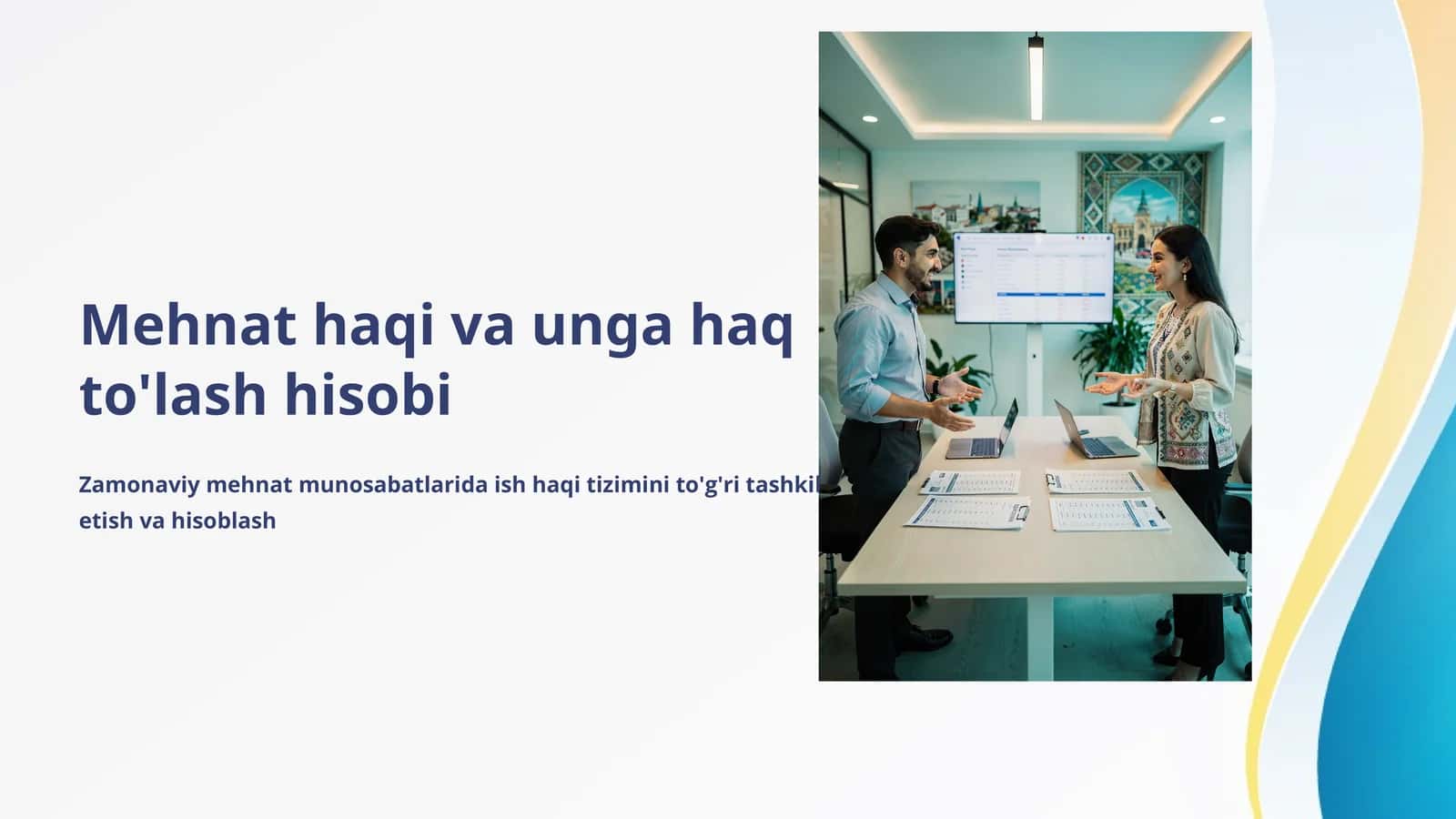 Mehnat haqi va unga haq to'lash hisobi 1