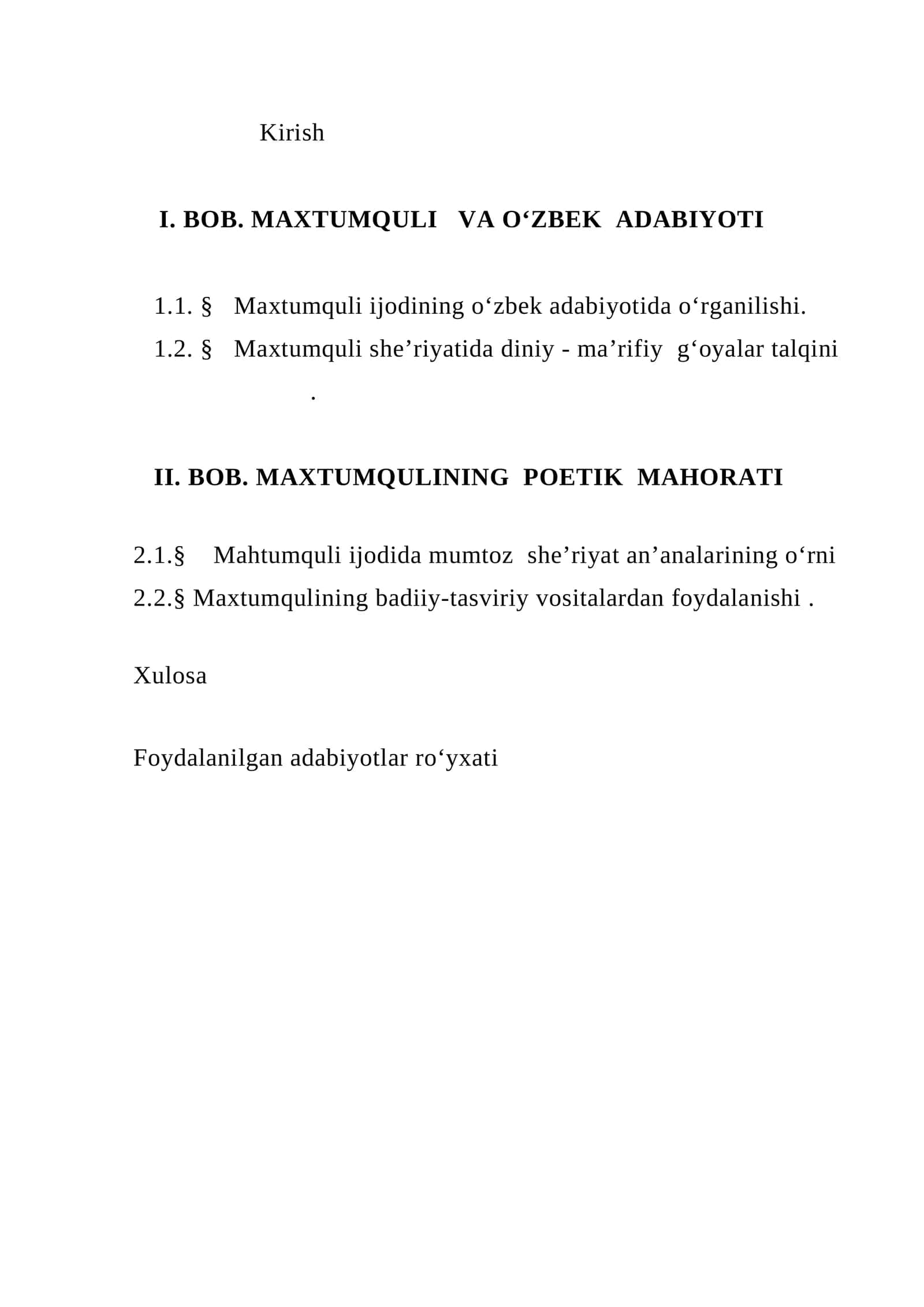 Maxtumquli ijodining o‘zbek adabiyotida o‘rganilishi 1