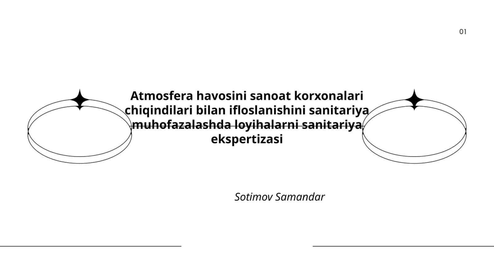 Loyihalarni sanitariya ekspertizasi 1