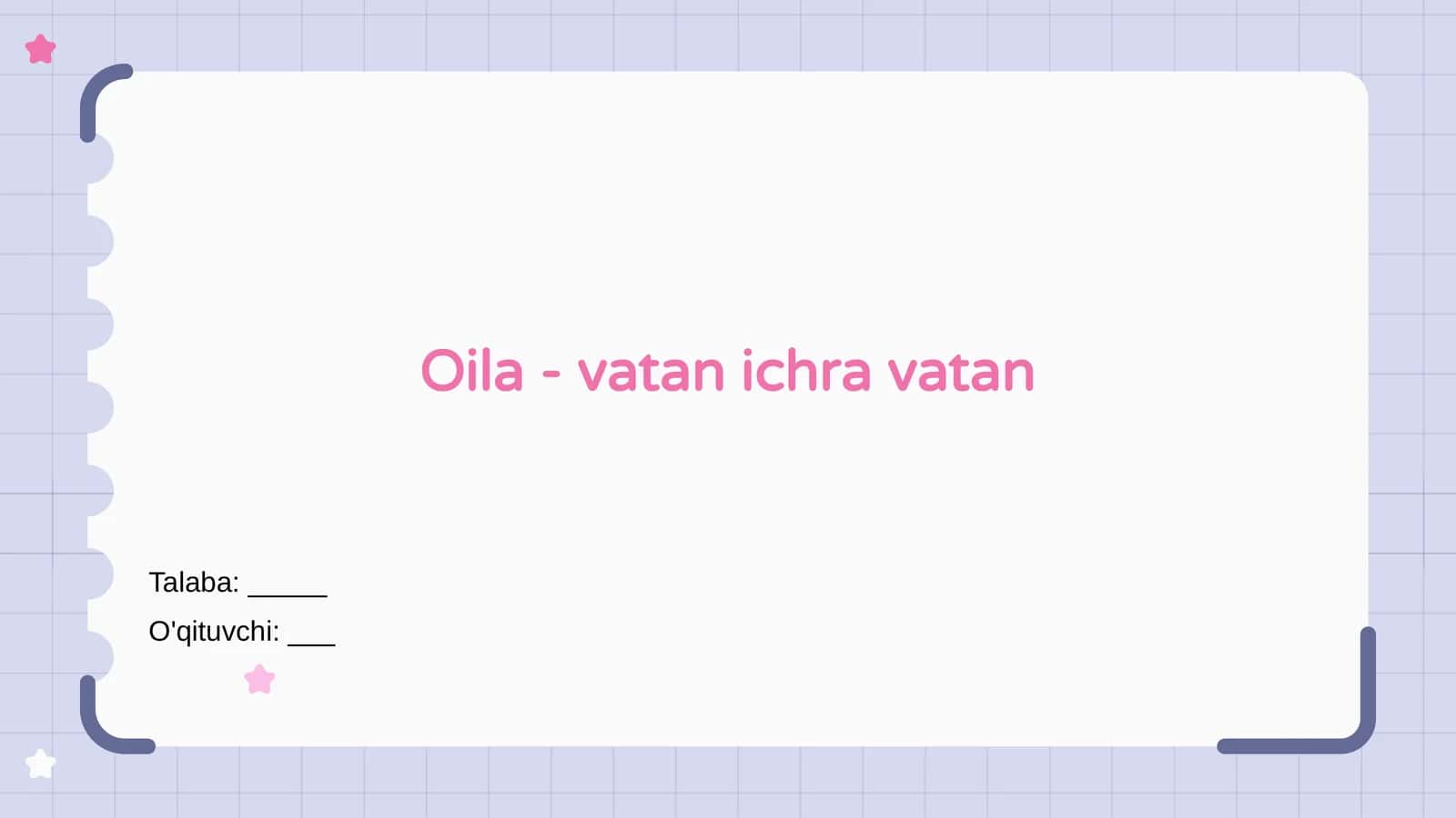 Oila va Vatan: Birlikda Kuvat 1