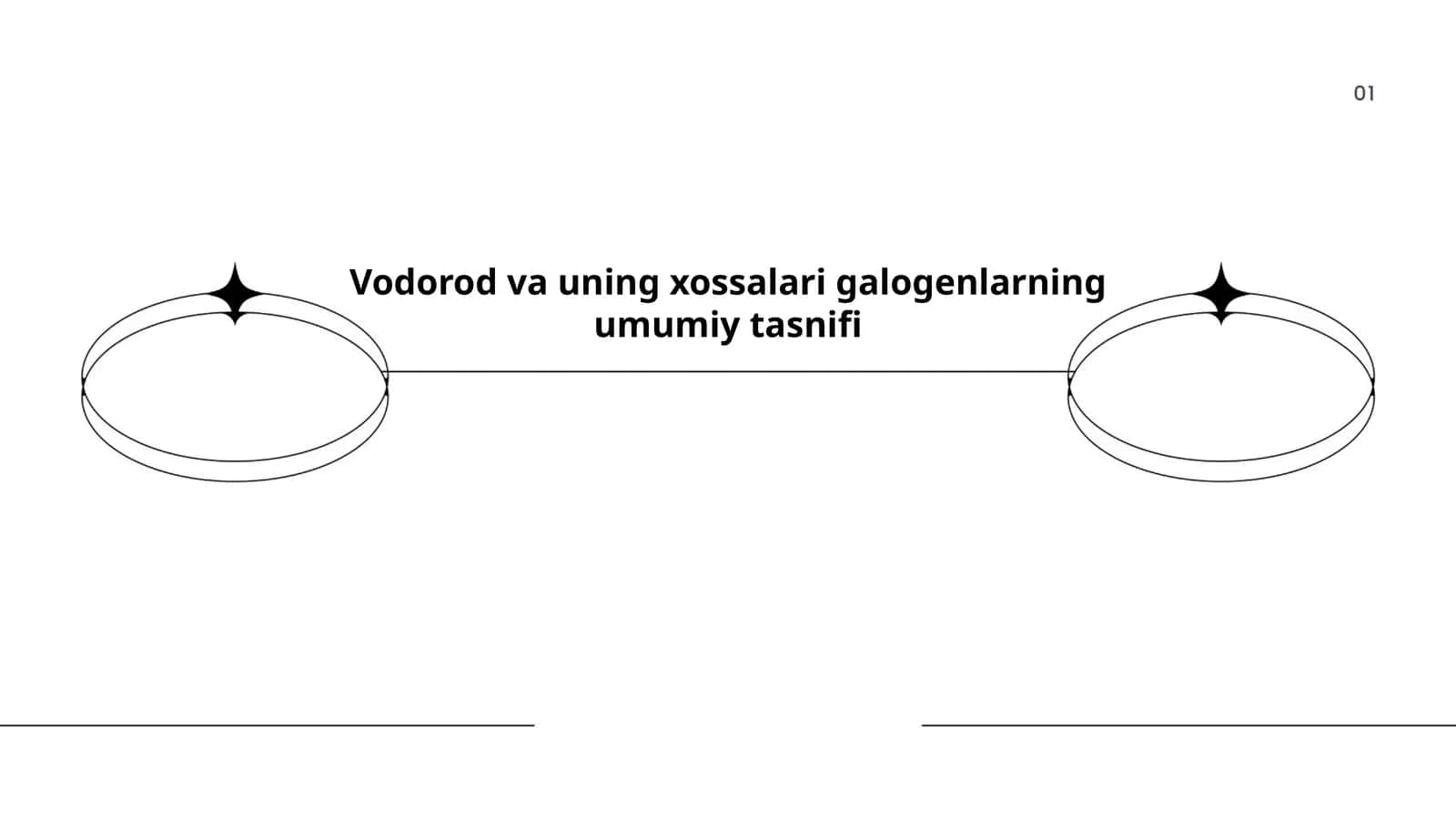 Vodorod va uning xossalari galogenlarning umumiy tasnifi 1