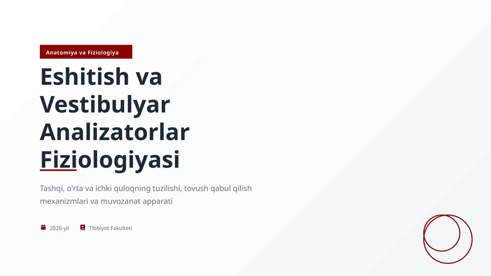 Anatomiya va Fiziologiya 1