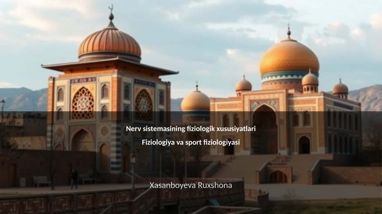 Nerv sistemasining fiziologik xususiyatlari 1