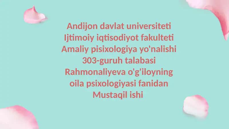 Muhabbat psixologiyasi 1