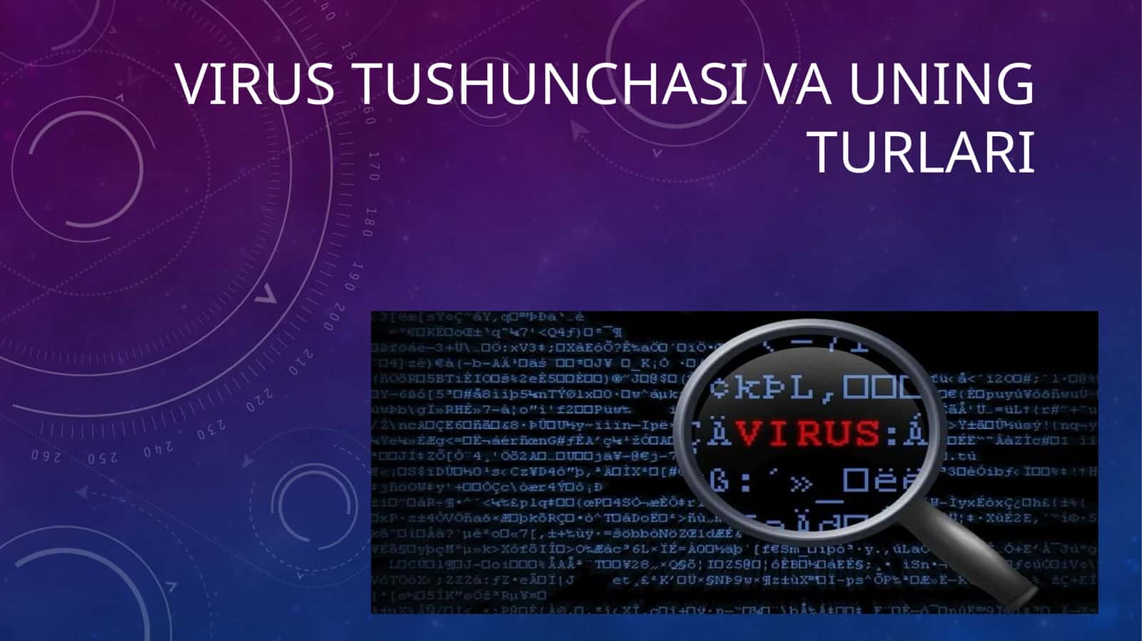 Virus tushunchasi va uning turlari 1