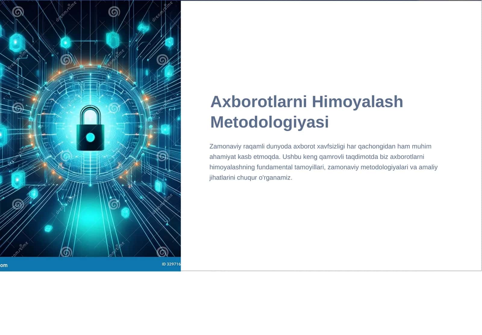 Axborotlarni Himoyalash Metodologiyasi 1