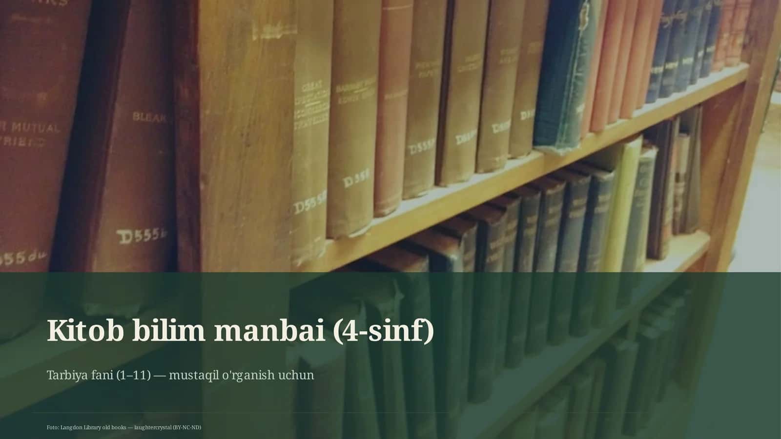 Kitob bilim manbai (4-sinf) 1
