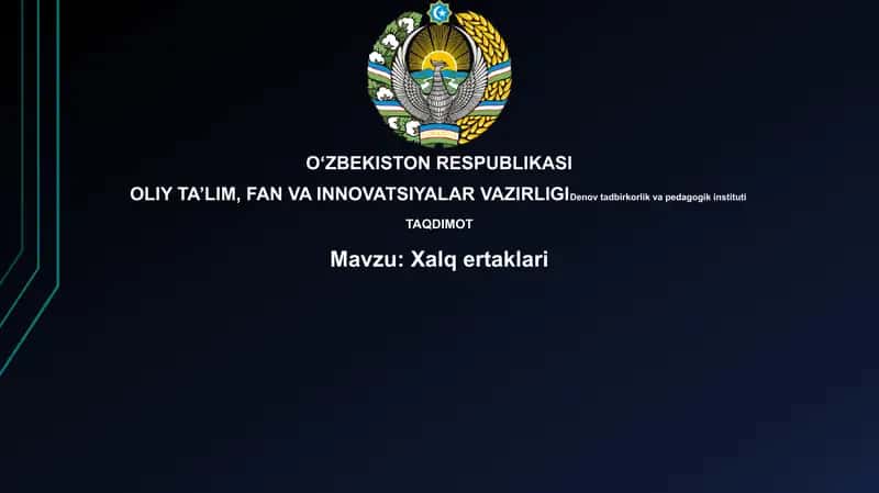 Xalqertaklari 1