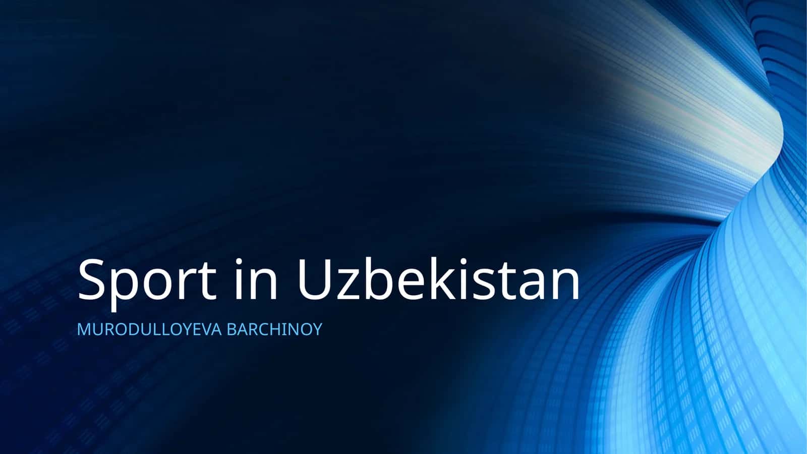 Sport in Uzbekistan 1