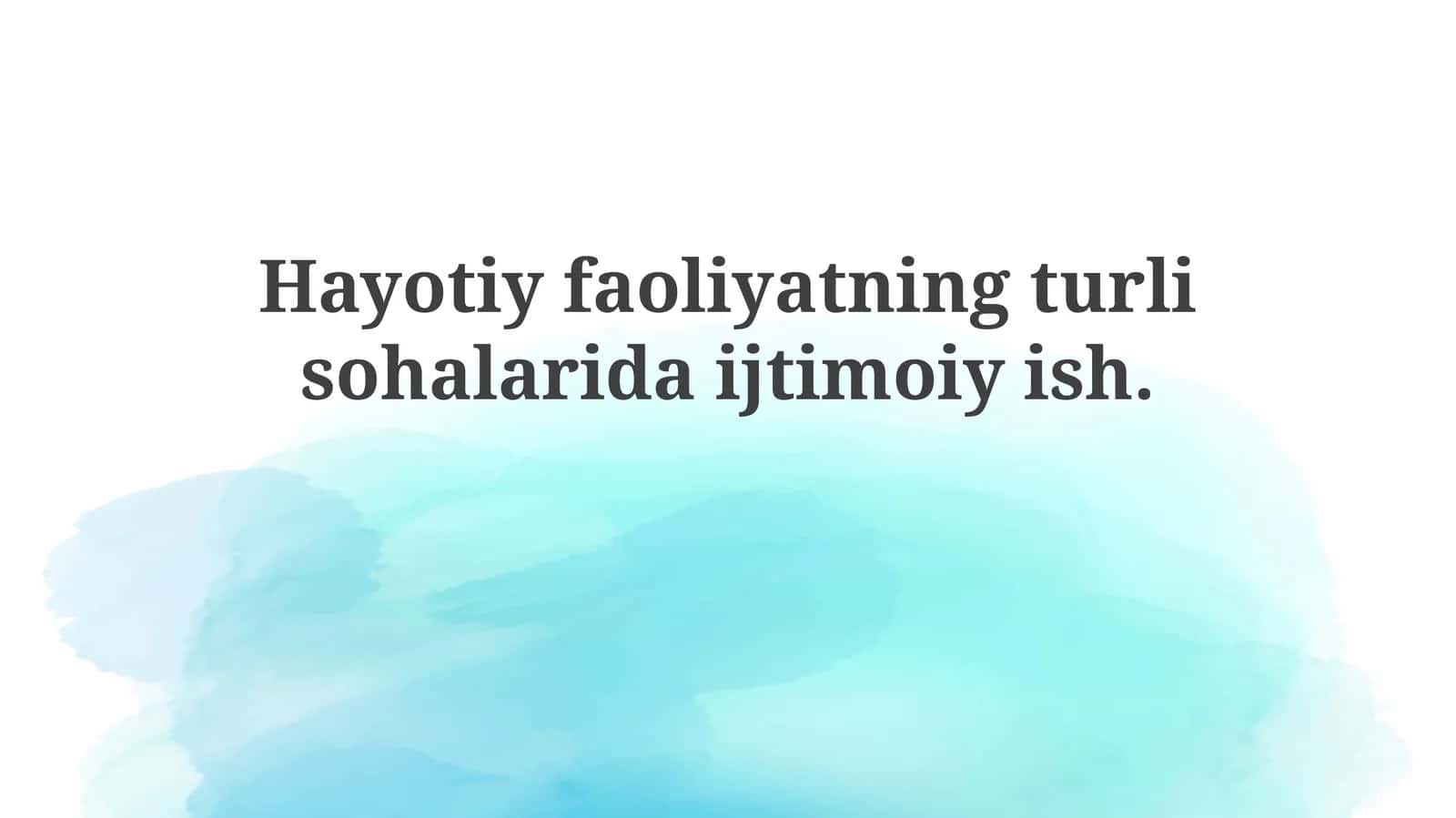 Ijtimoiy ishning ta'rifi va mohiyati 1