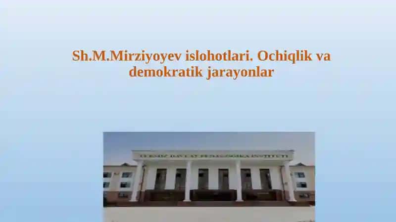 Yangi O‘zbekiston strategiyasi