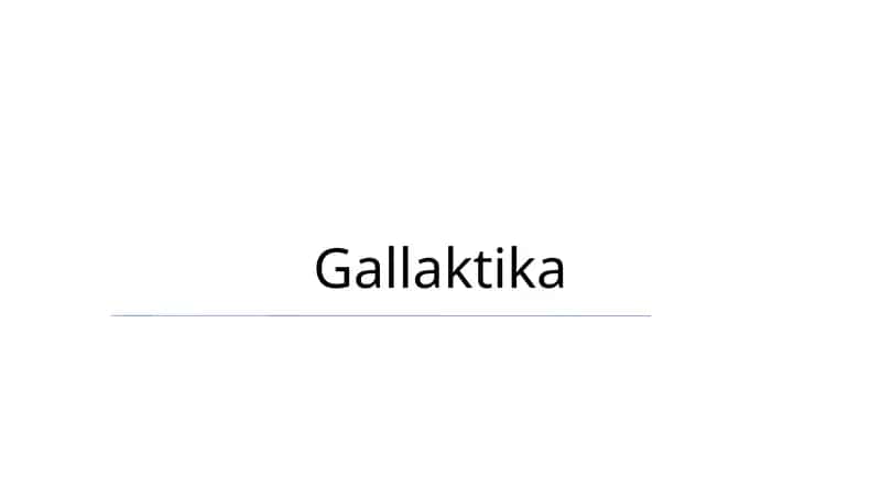 Gallaktika 1