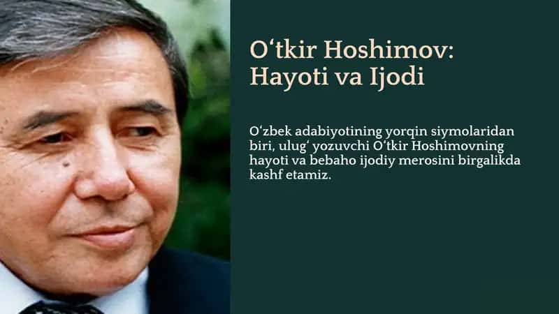 O‘tkir Hoshimov: Hayoti va Ijodi 1