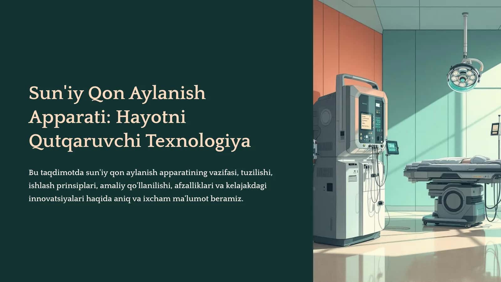 Sun'iy Qon Aylanish Apparati 1
