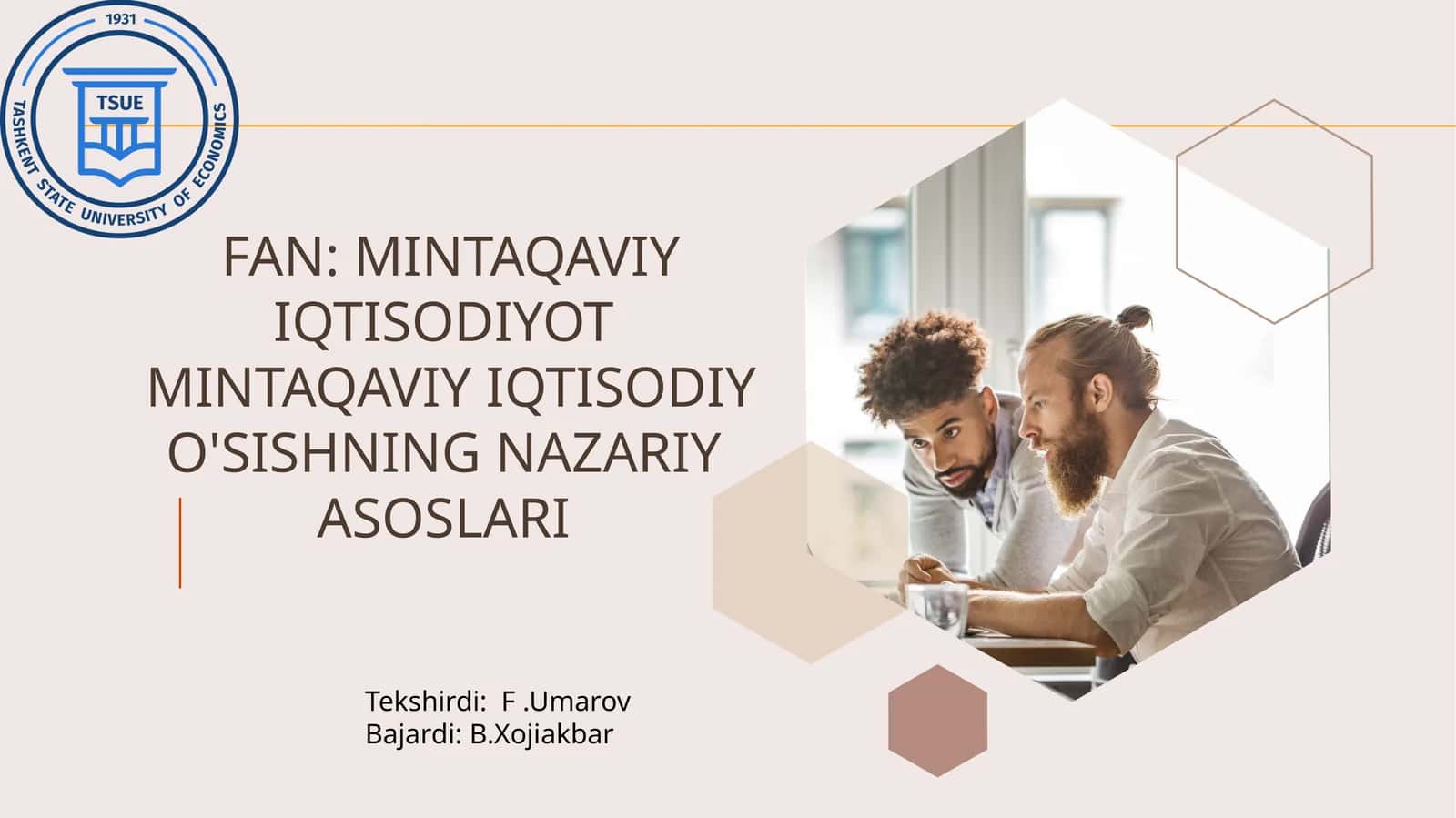 Mintaqaviy iqtisodiyot 1