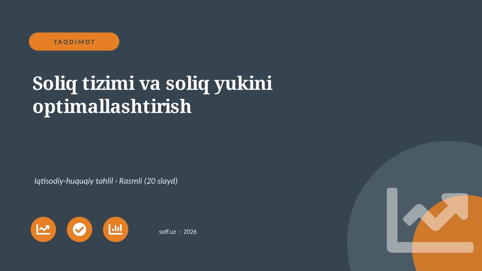 Soliq tizimi va soliq yukini optimallashtirish 1