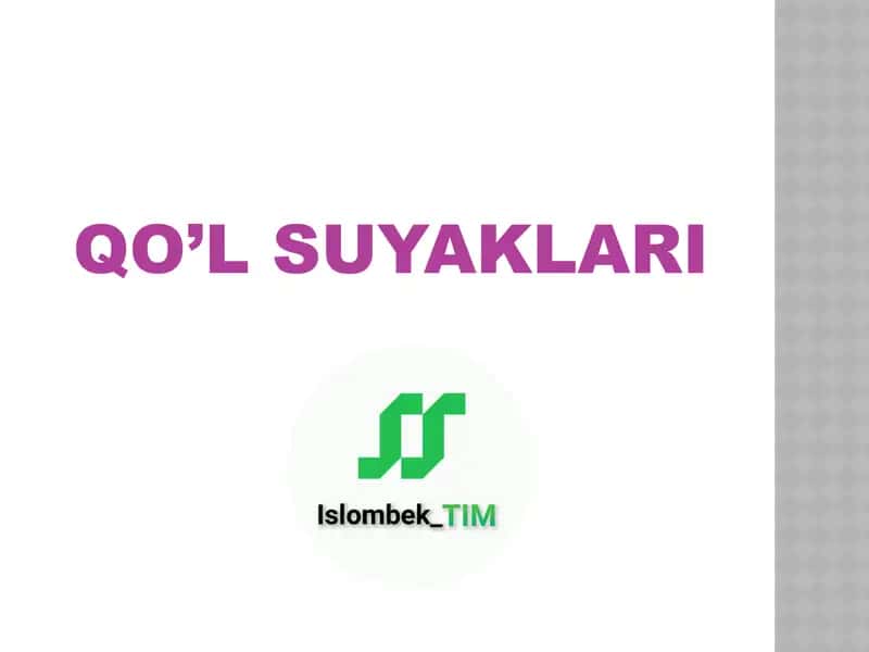 Qo'l suyaklari 1