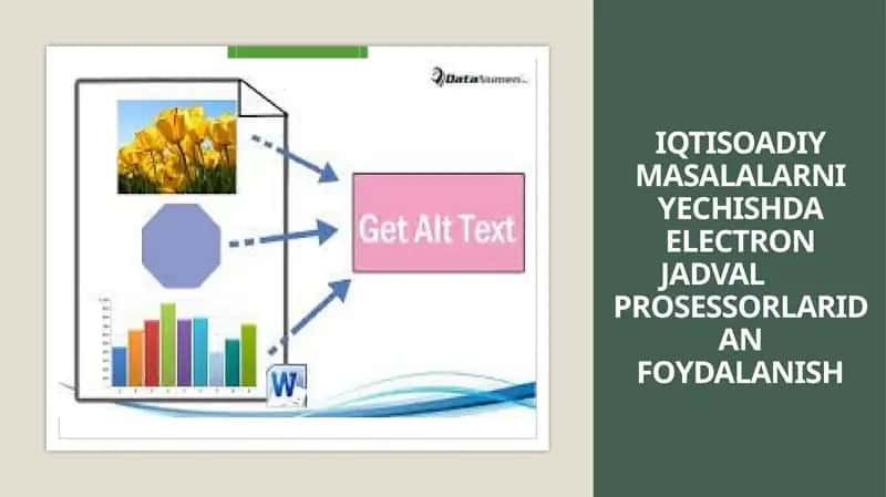 Iqtisodiy masalalarni yechishda electron jadval prosessorlaridan foydalanish. 1