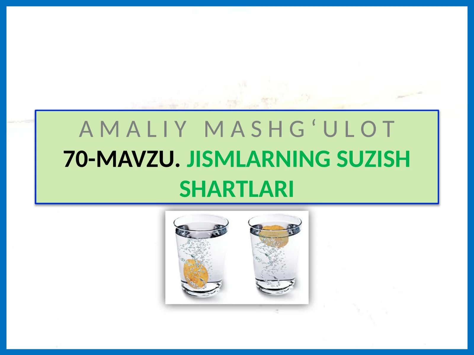 JISMLARNING SUZISH SHARTLARI 1