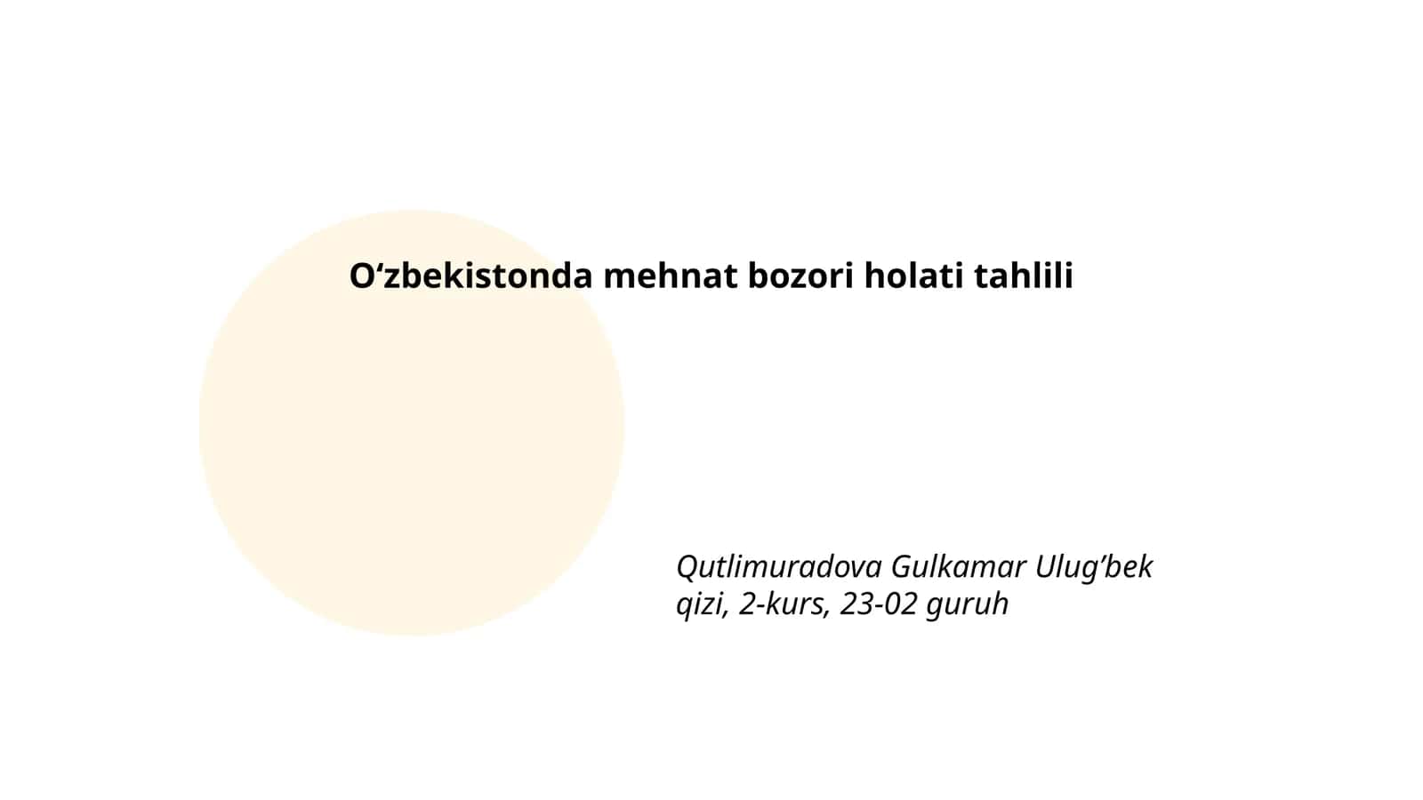 Oʻzbekistonda mehnat bozori holati tahlili 1