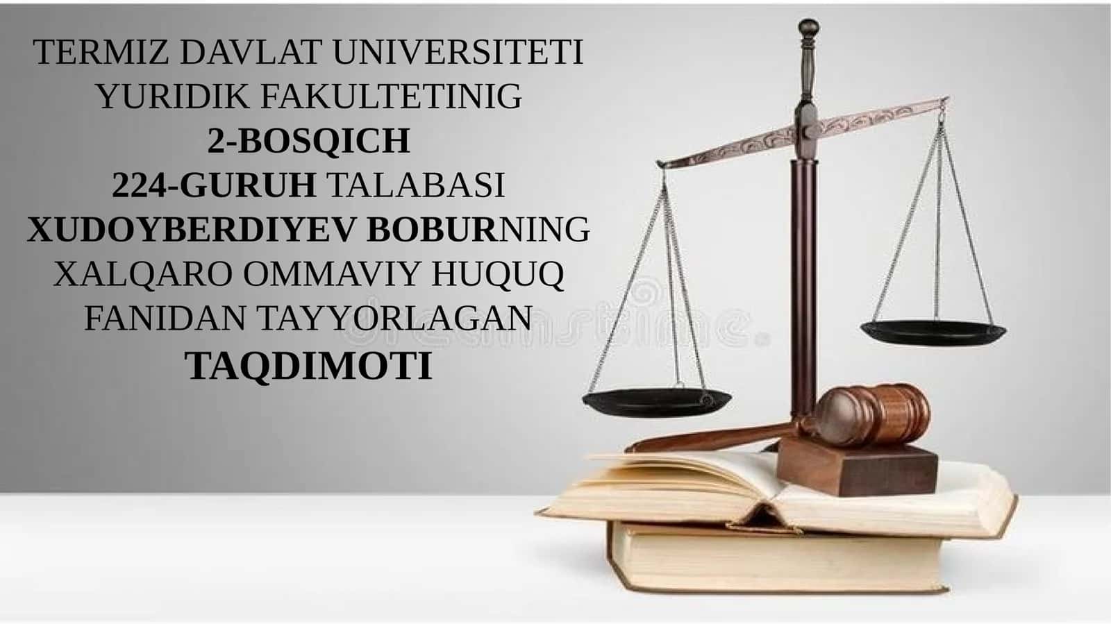 Diplomatik va konsullik huquqi 1