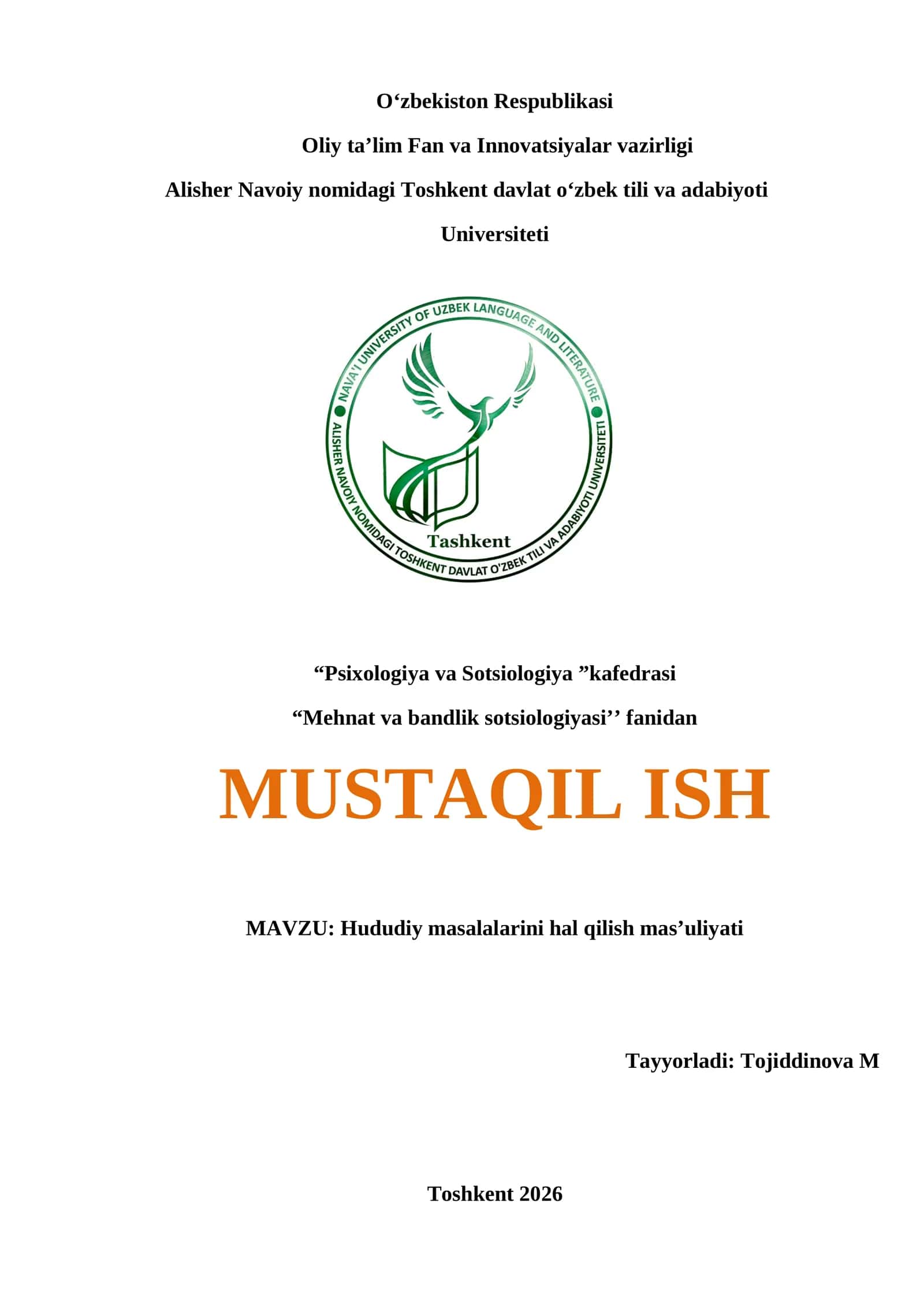 Hududiy masalalarini hal qilish masʼuliyati 1
