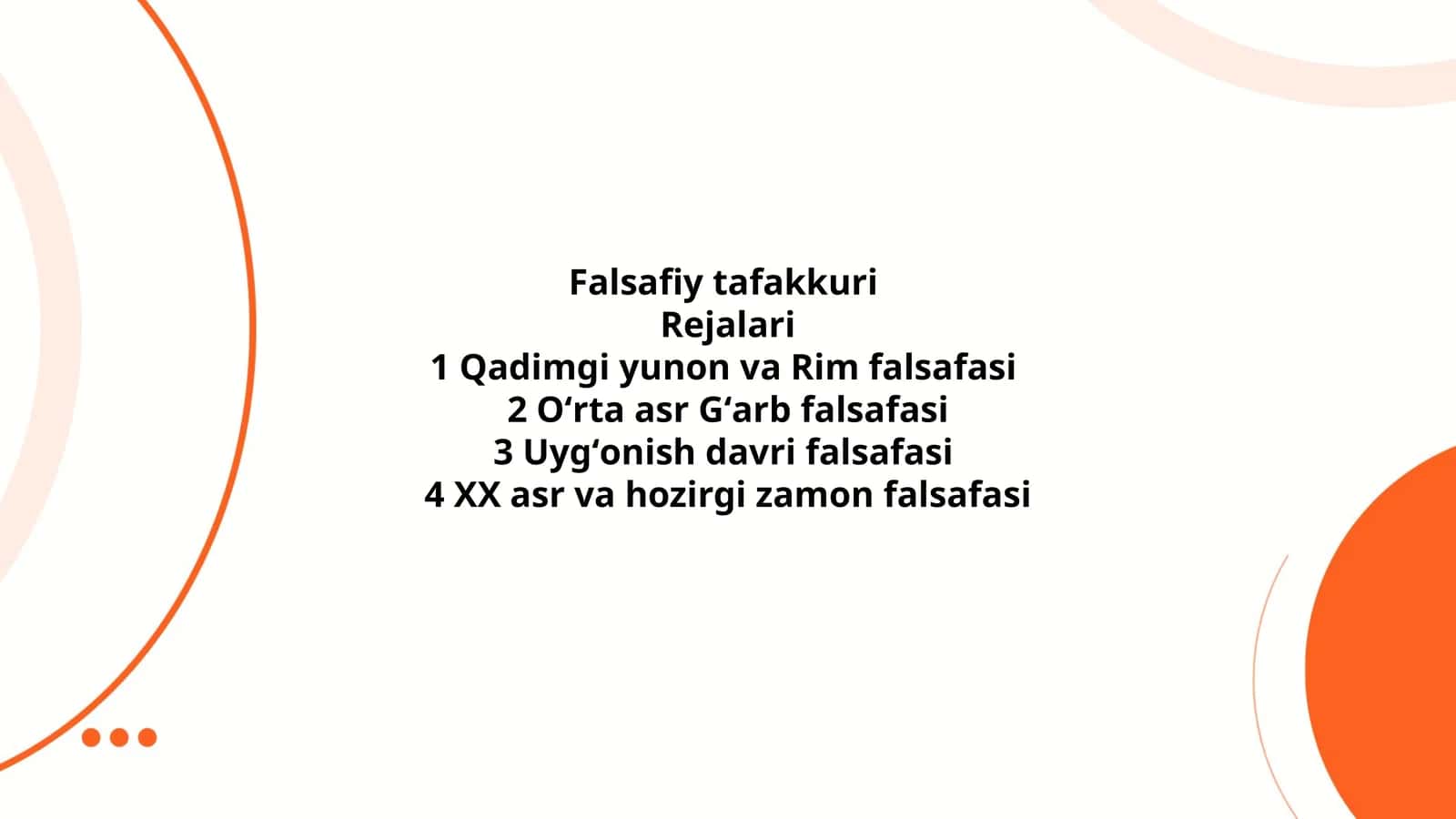 Falsafiy tafakkuri Rejalari 1