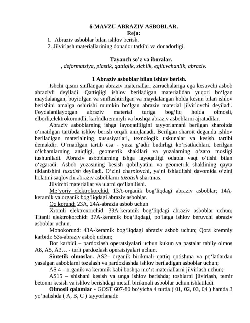 ABRAZIV ASBOBLAR 1