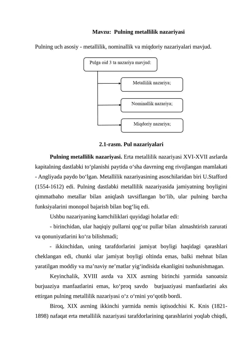Pulning metallilik nazariyasi 1