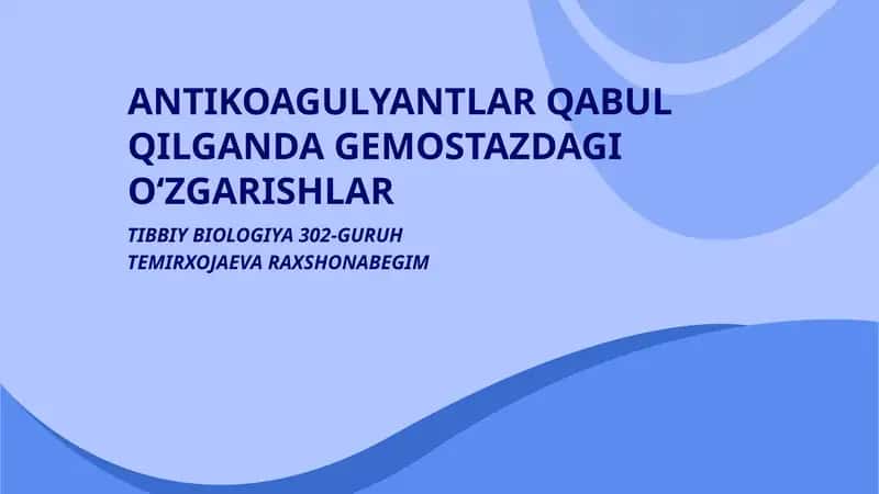 Antikoagulyantlar 1