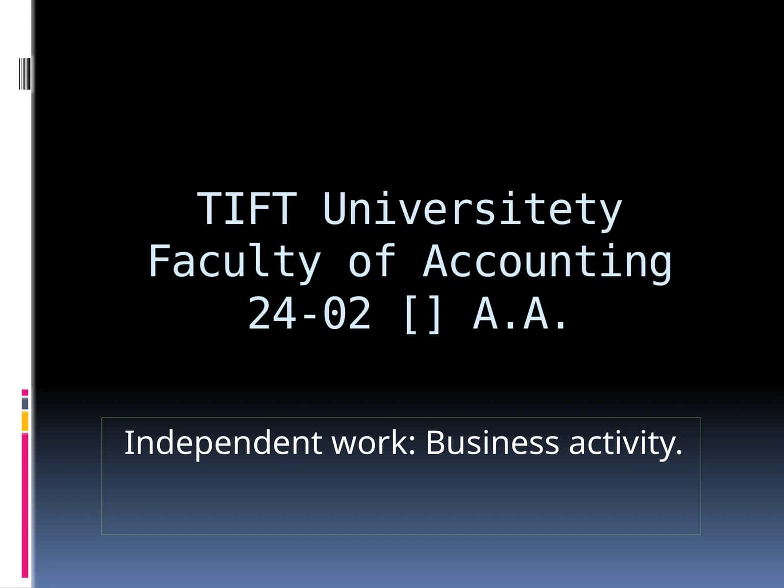 Business activity 1