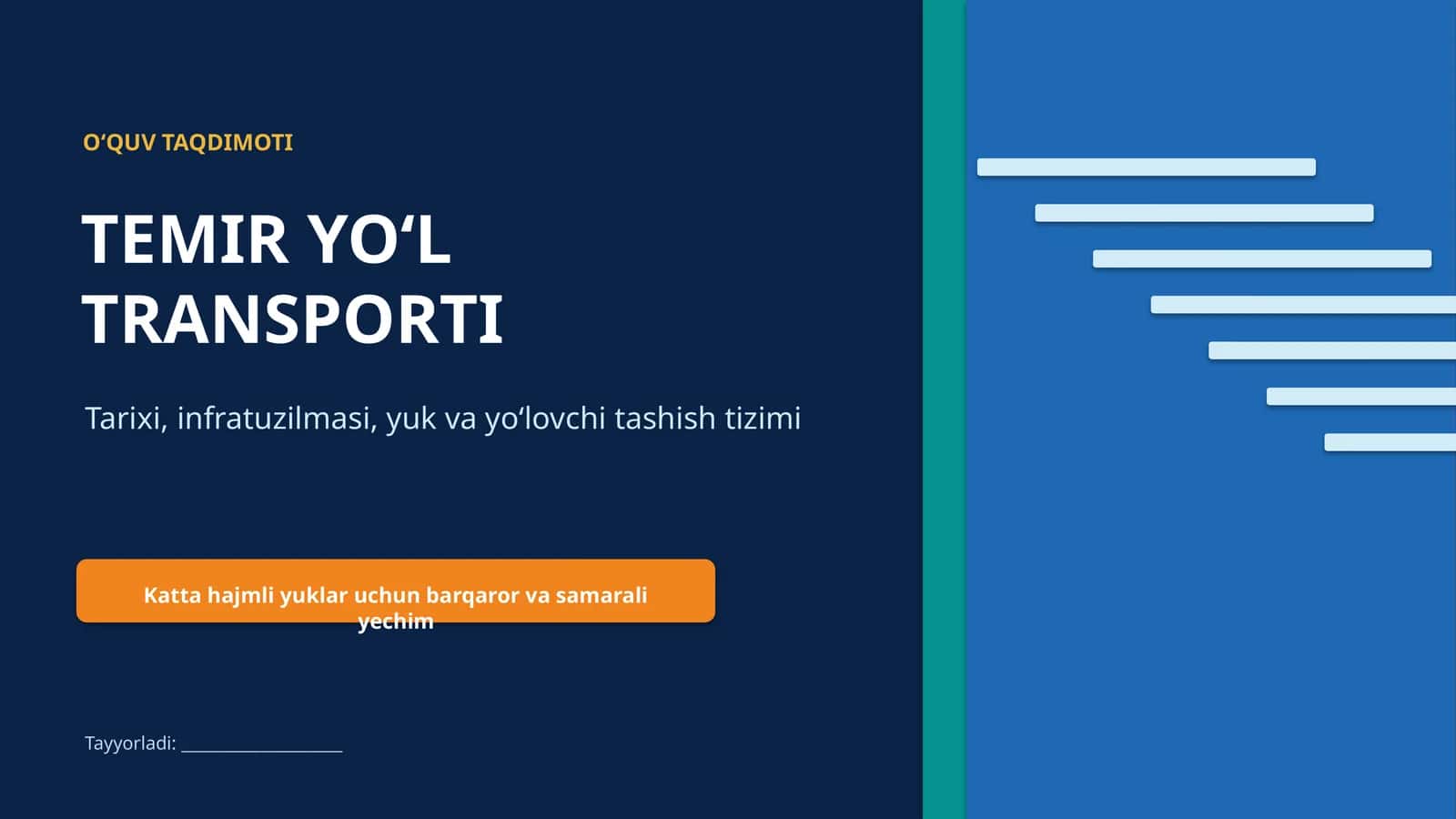 Temir Yo‘l Transporti 1