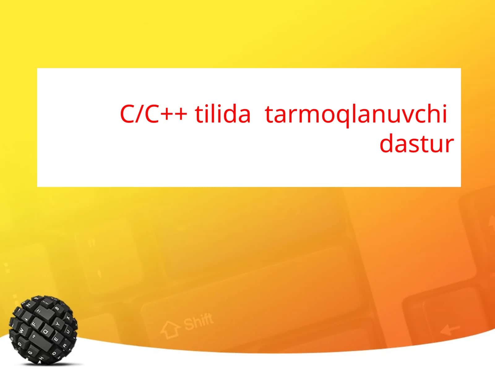C/C++ tilida  tarmoqlanuvchi  dastur 1