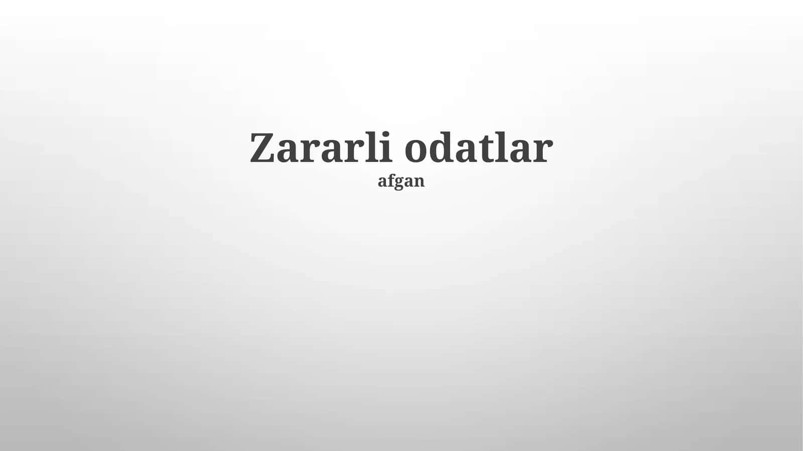 Zararli Odatalar: Ta'rifi va Turlari 1