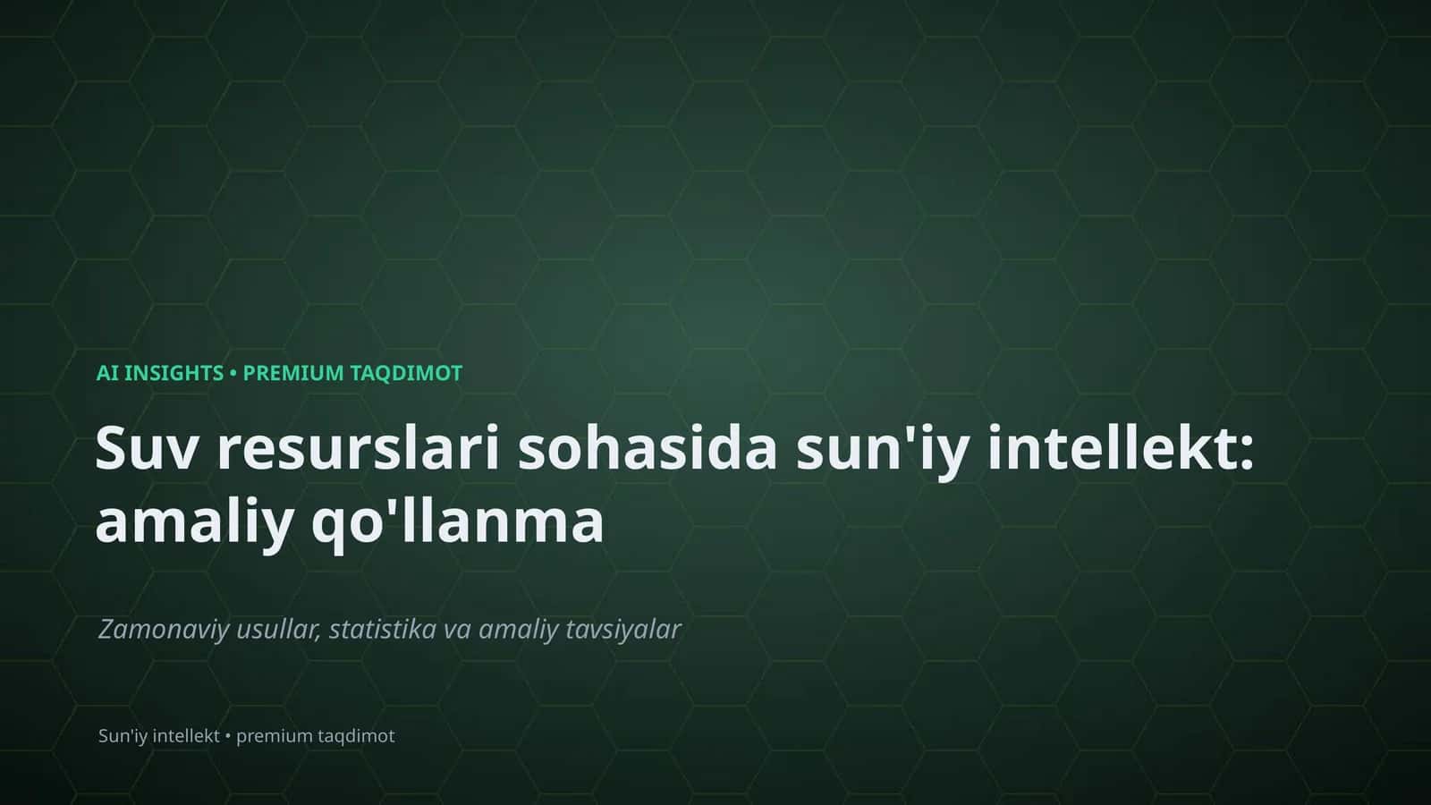 AI INSIGHTS • PREMIUM TAQDIMOT 1