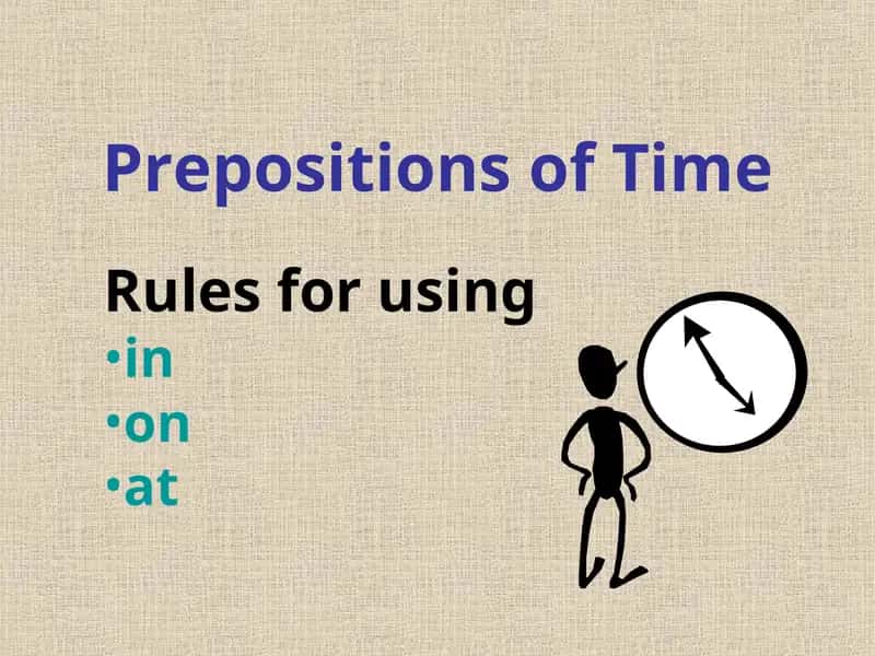 Prepositions of Time 1
