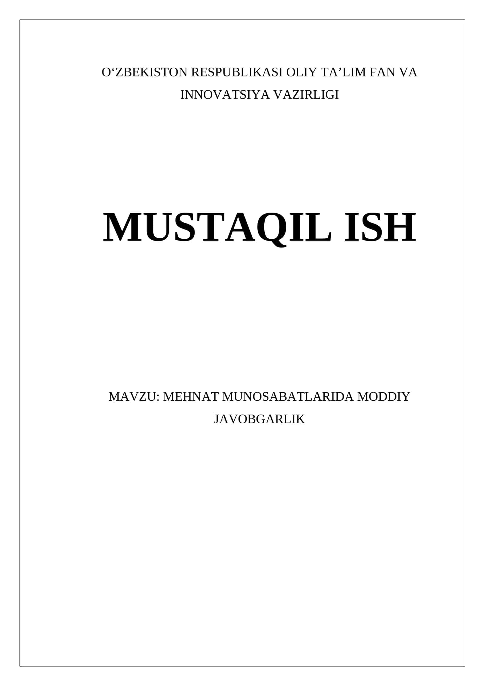Moddiy Javobgarlik Tushunchasi va Asoslari 1
