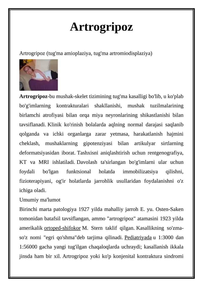 Artrogripoz 1