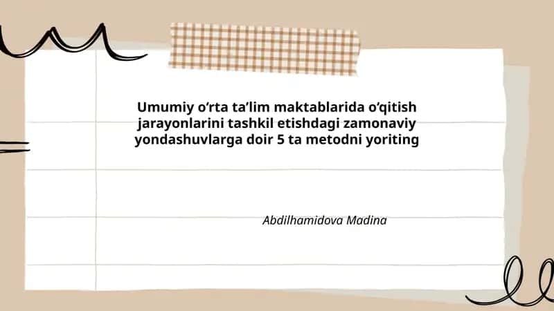 5 ta metodni yoriting 1