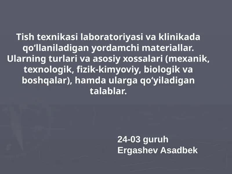 Yordamchi materiallar 1