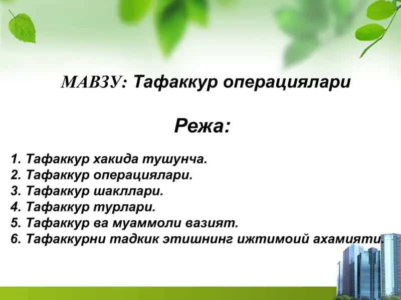 Ta'fakkur operatsiyalari 1