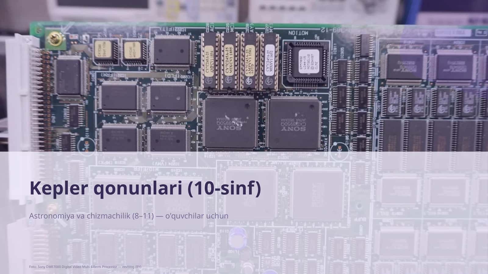 Kepler qonunlari (10-sinf) 1