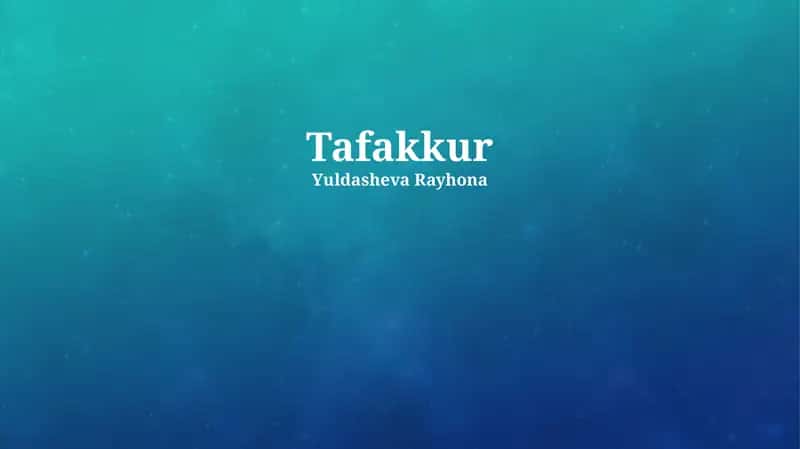 Mulohazani qo'llash usullari 1